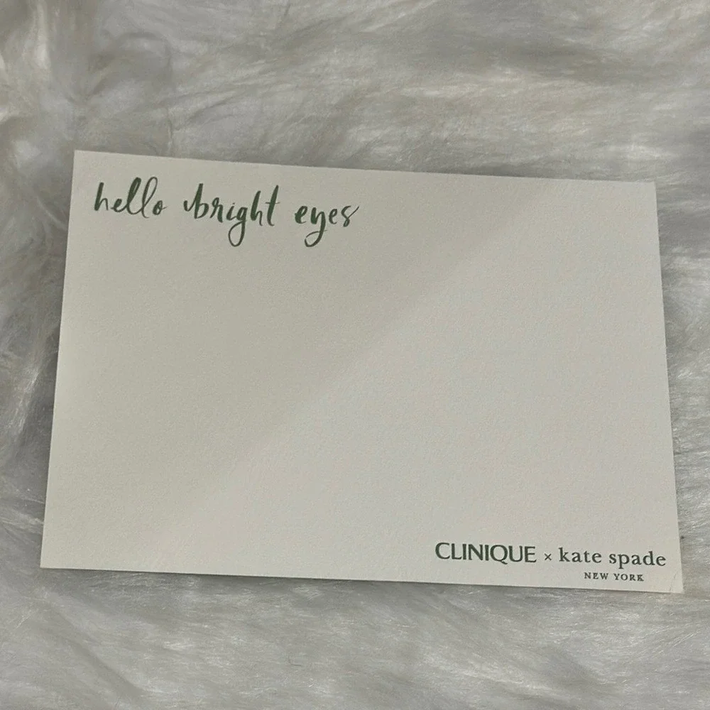 Clinique x Kate Spade New York Stationery Set Hello Bright Eyes Note Cards New